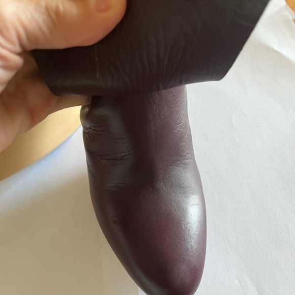 Burgandy leather booties nwot - Picture 13 of 13